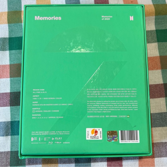 BTS Memories of 2020 Blue-ray - Picture 2 of 4